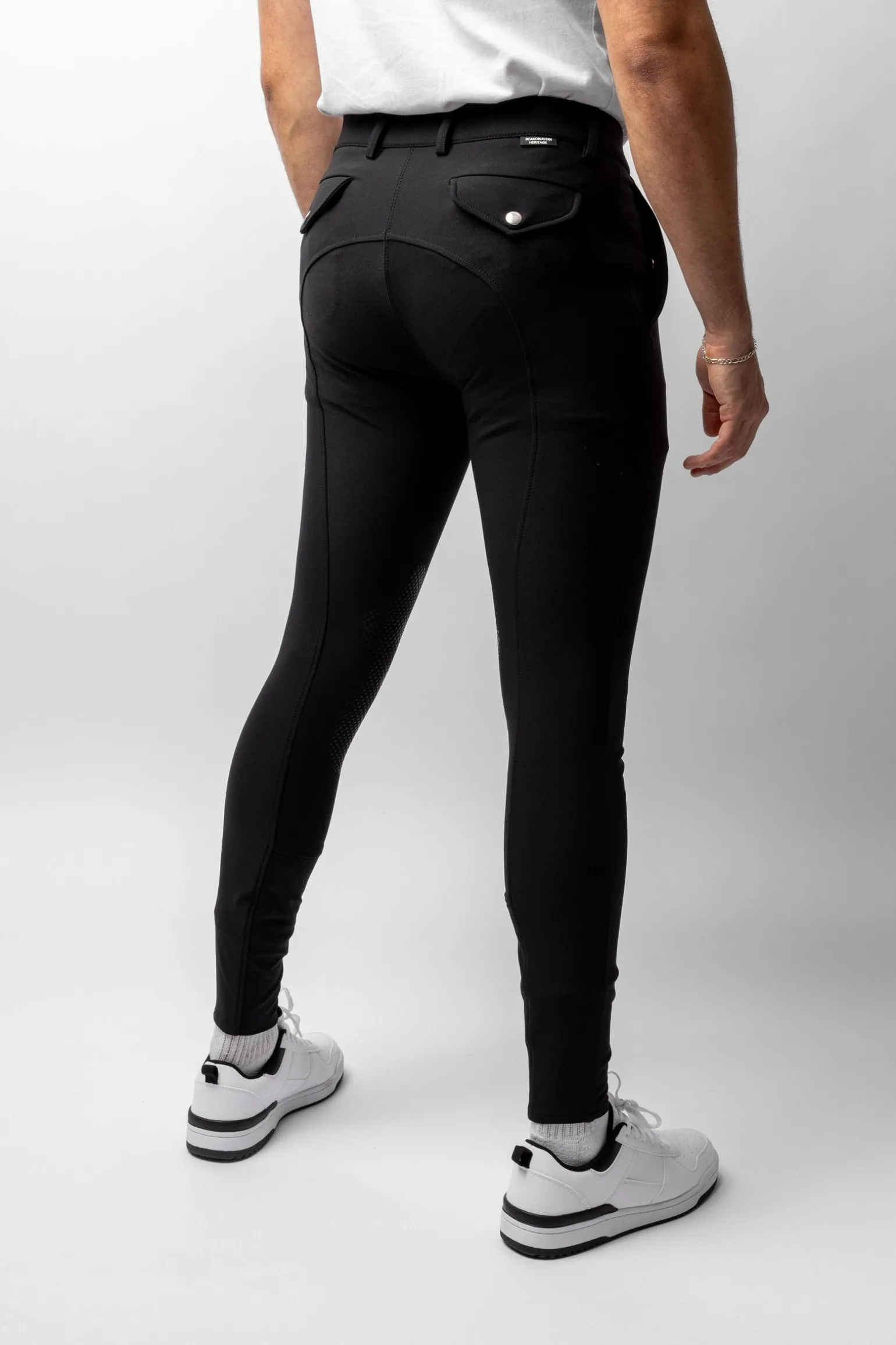 Grand Prix Herrenreithose mit Kniebesatz aus Silikon UPF 50+