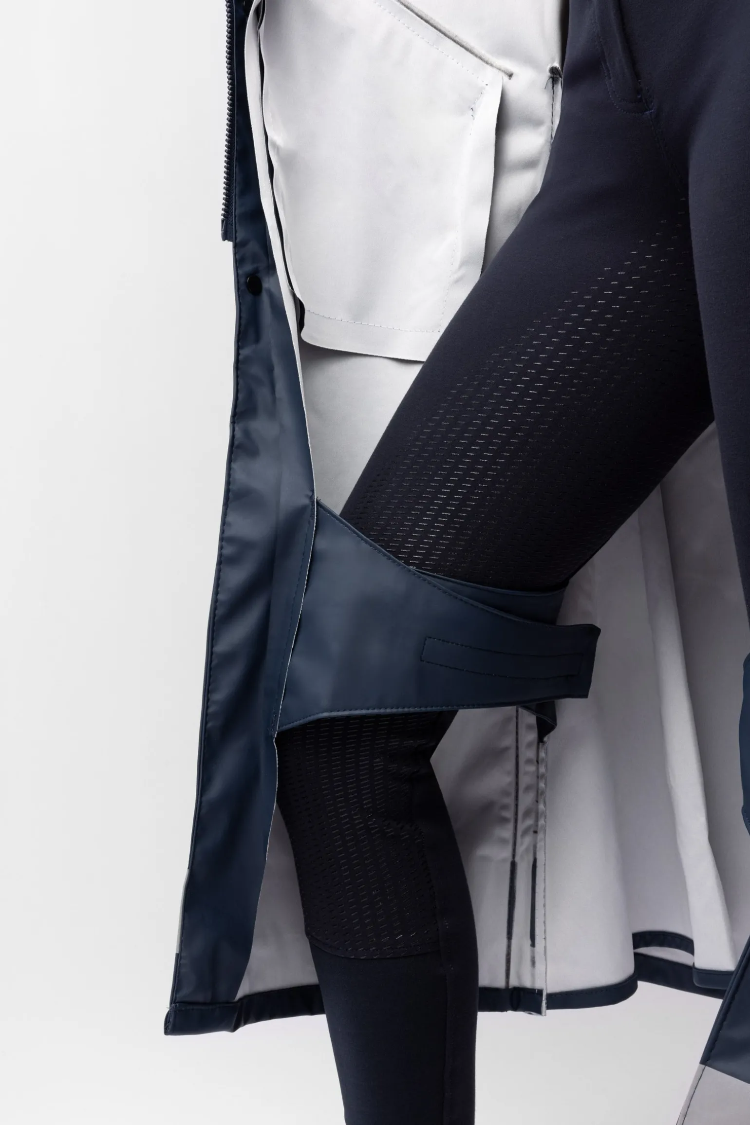 Hazel Langer Damen-Regenmantel mit Schlitzen