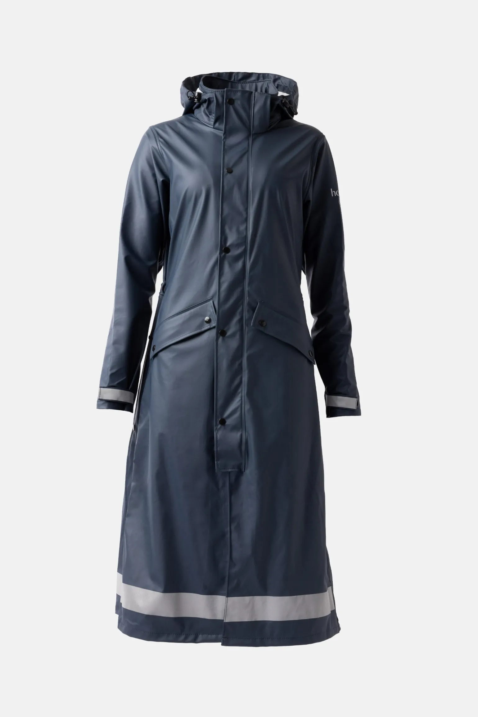 Hazel Langer Damen-Regenmantel mit Schlitzen