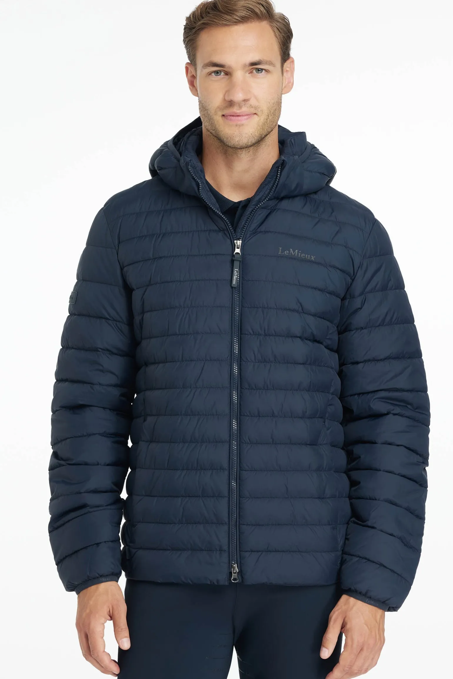 Herren-Steppjacke mit Kapuze