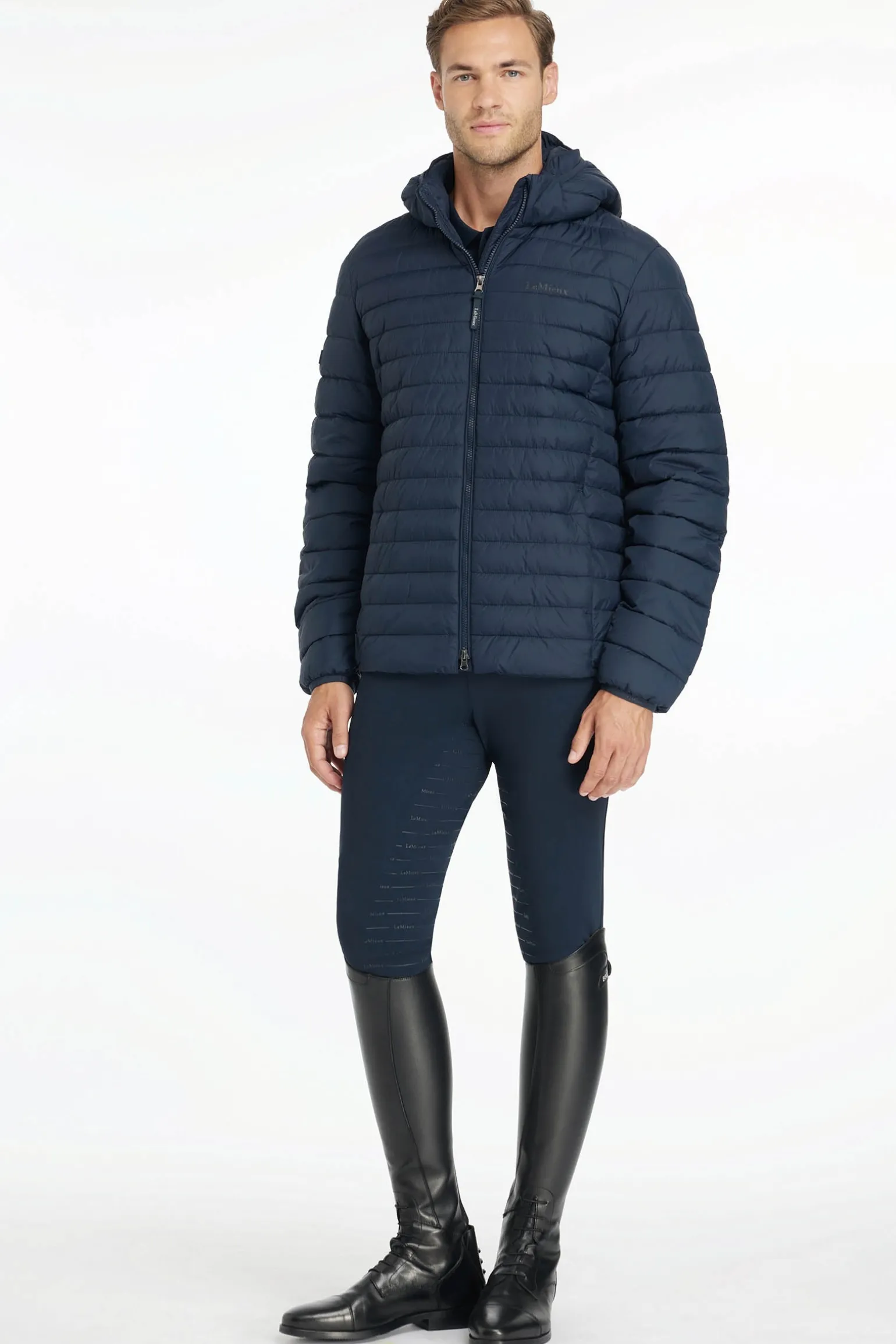 Herren-Steppjacke mit Kapuze