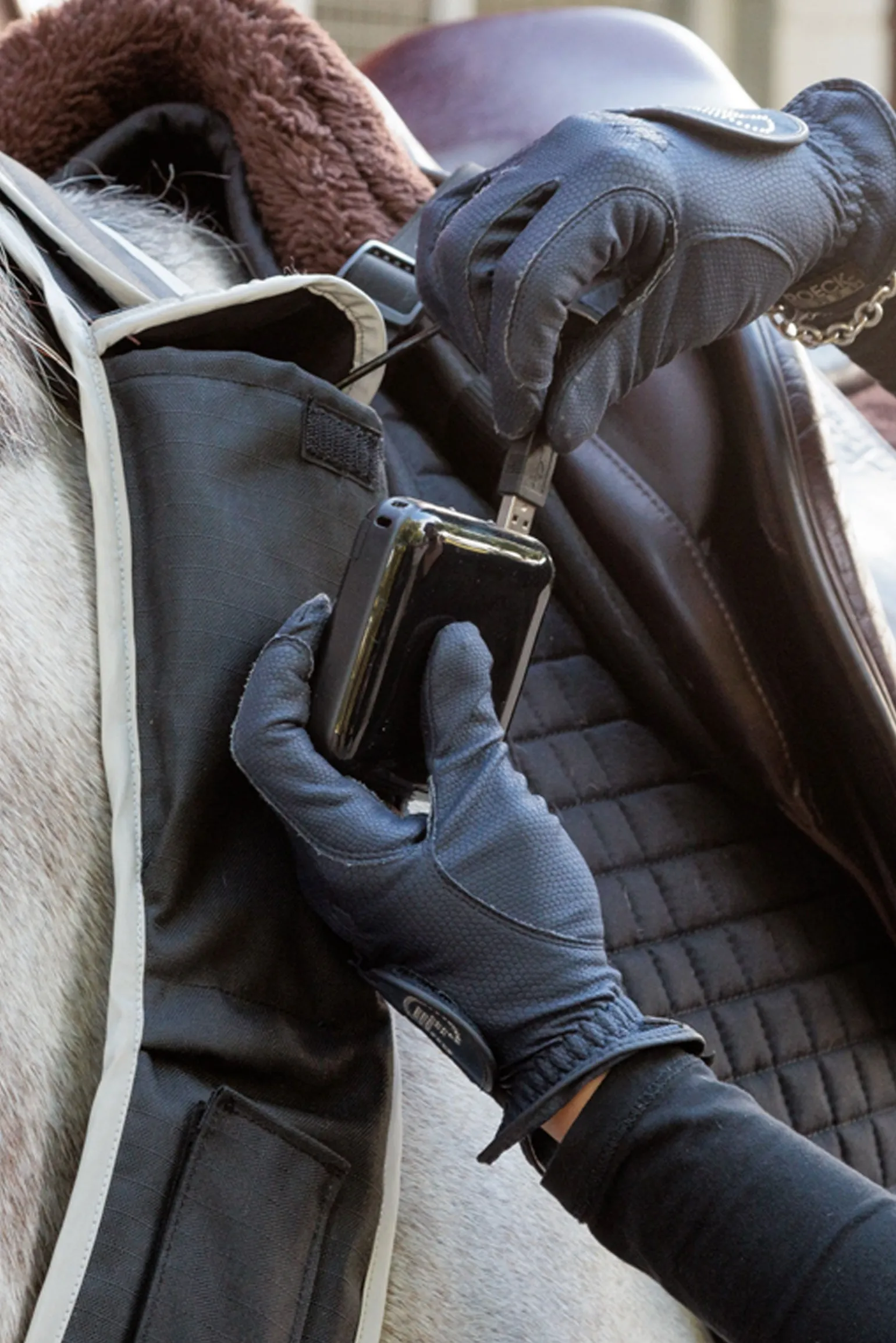 Horselight Vorderzeug- und Sattelleuchte sowie Beinmanschetten, Set 2