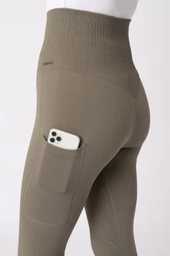 Janine Women's Nathlose Vollbesatz Tights mit Handytasche