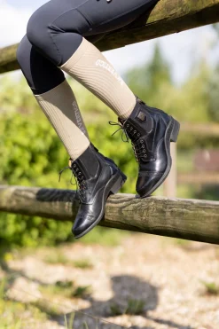 Jupiter Geschnürte Damen Lederreitstiefeletten