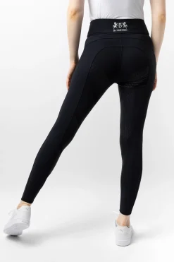 Justine Damen Thermoreithose mit Vollbesatz und Silikon Grip