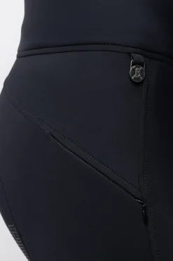 Justine Damen Thermoreithose mit Vollbesatz und Silikon Grip