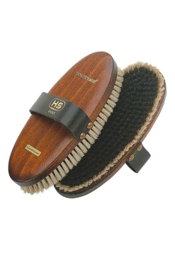 Kardätsche, schwarze Chinaborsten mit weißem Rand