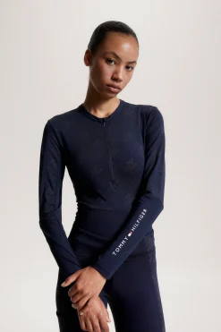 Köln Reflektierendes Langarm 1/4 Reißverschluss Trainingsoberteil