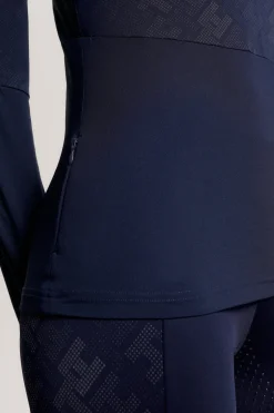 Köln Reflektierendes Langarm 1/4 Reißverschluss Trainingsoberteil