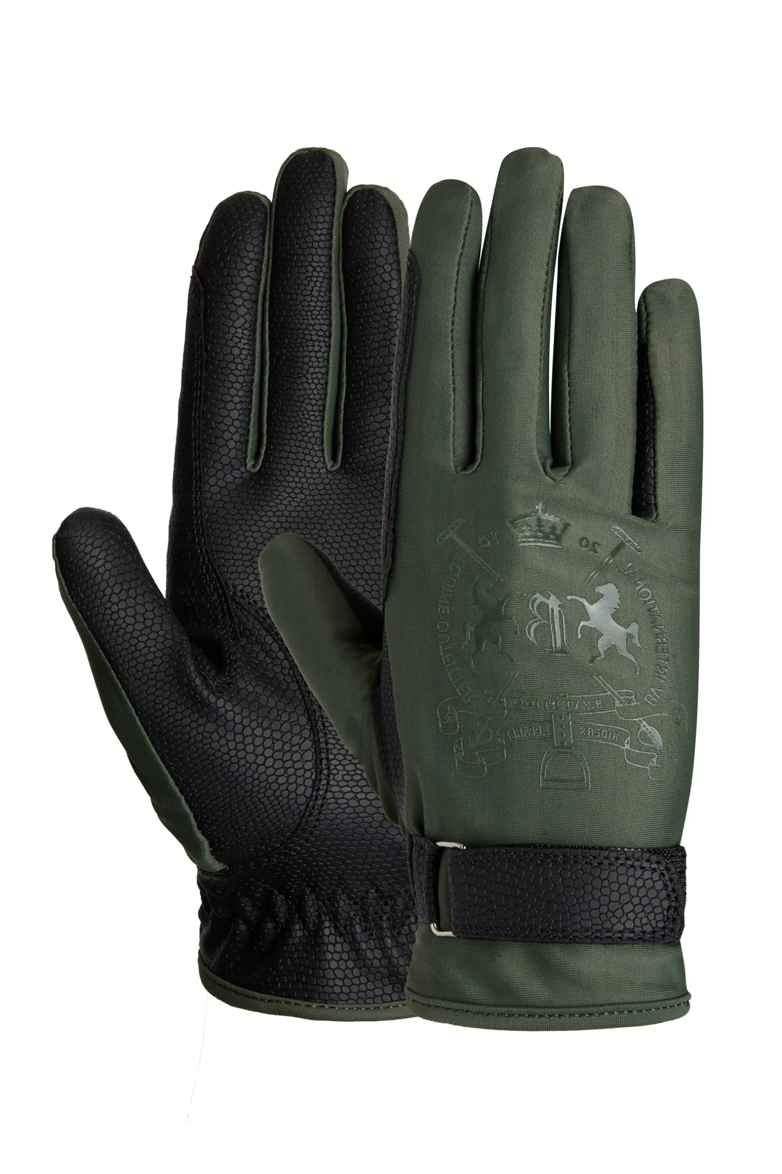 Laia Damen Reithandschuhe mit Logo Print