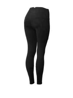 Leonora Damen nahtlose Thermo-Reithosen mit Vollbesatz