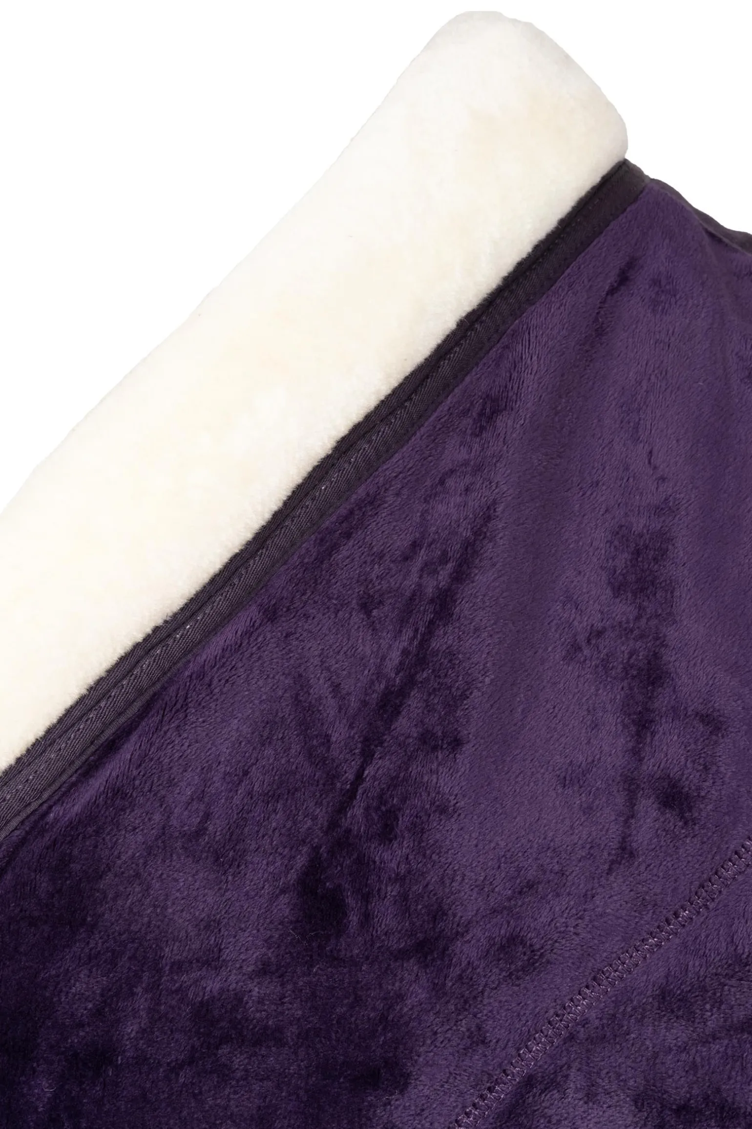 Lincoln Fleecedecke mit Kunstfellkragen