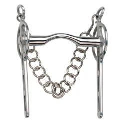 Liverpoolkandare mit Stangengebiss, 2 Schlitze, Edelstahl