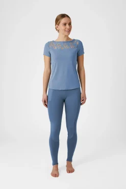 Natalia Damen Spitzenshirt