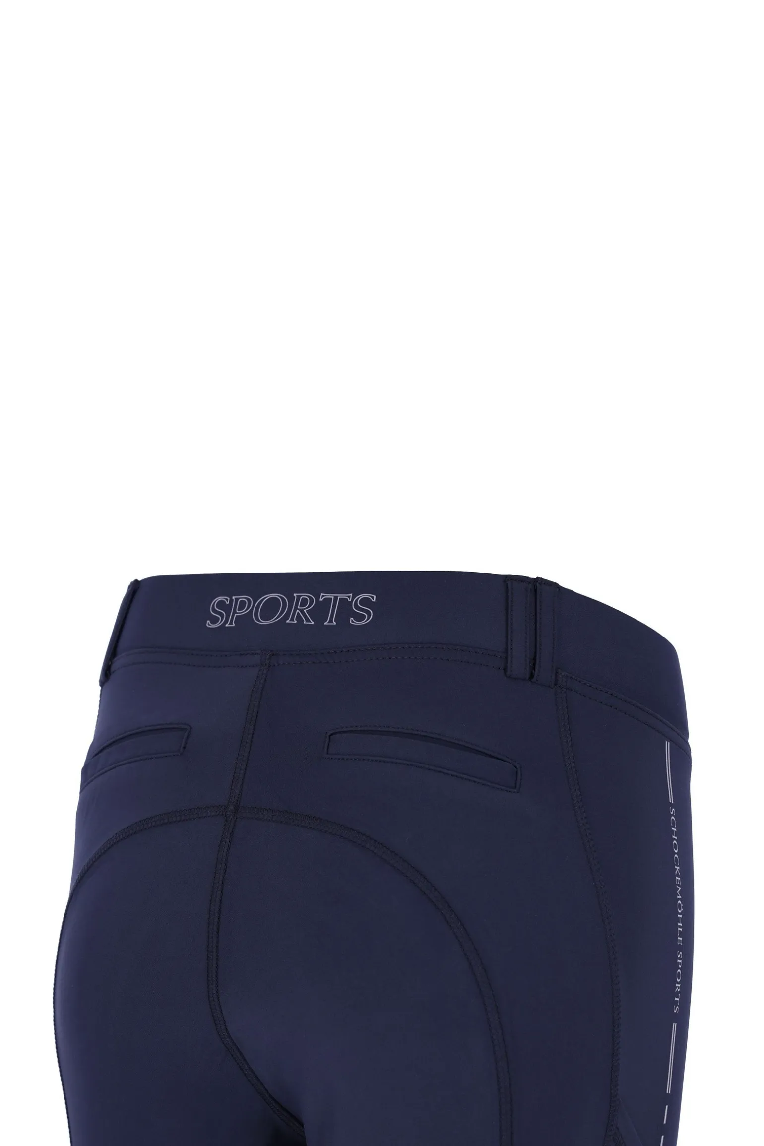 New Pocket Damen-Reitleggings Kniebesatz