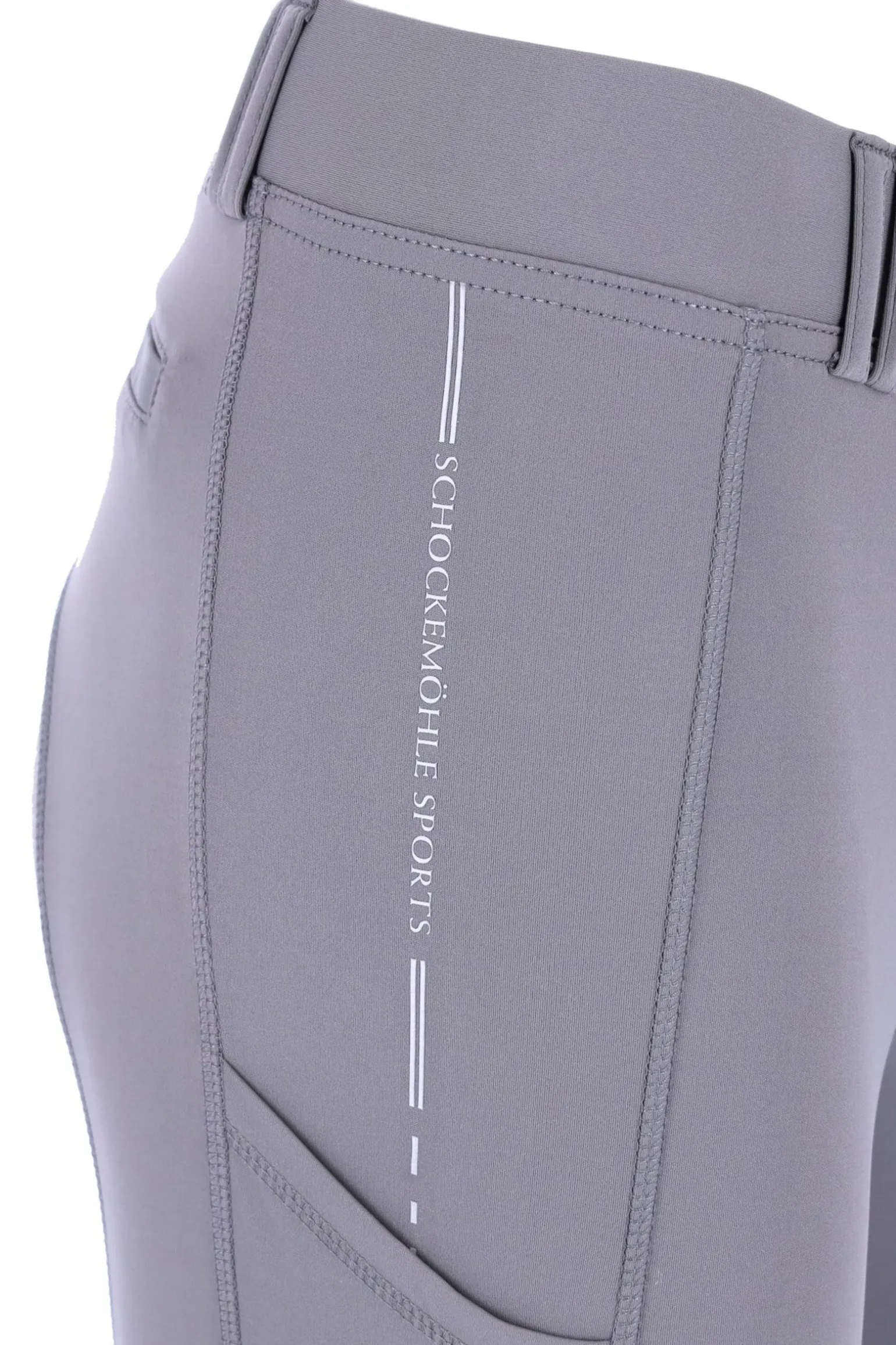 New Pocket Damen-Reitleggings Kniebesatz