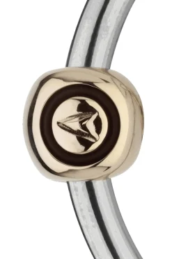 Novocontact Olivenkopfgebiss 14 mm doppelt gebrochen Sensogan mit D-förmigen Ringen