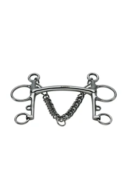 Pelham, Stangengebiss, gebogen, Edelstahl