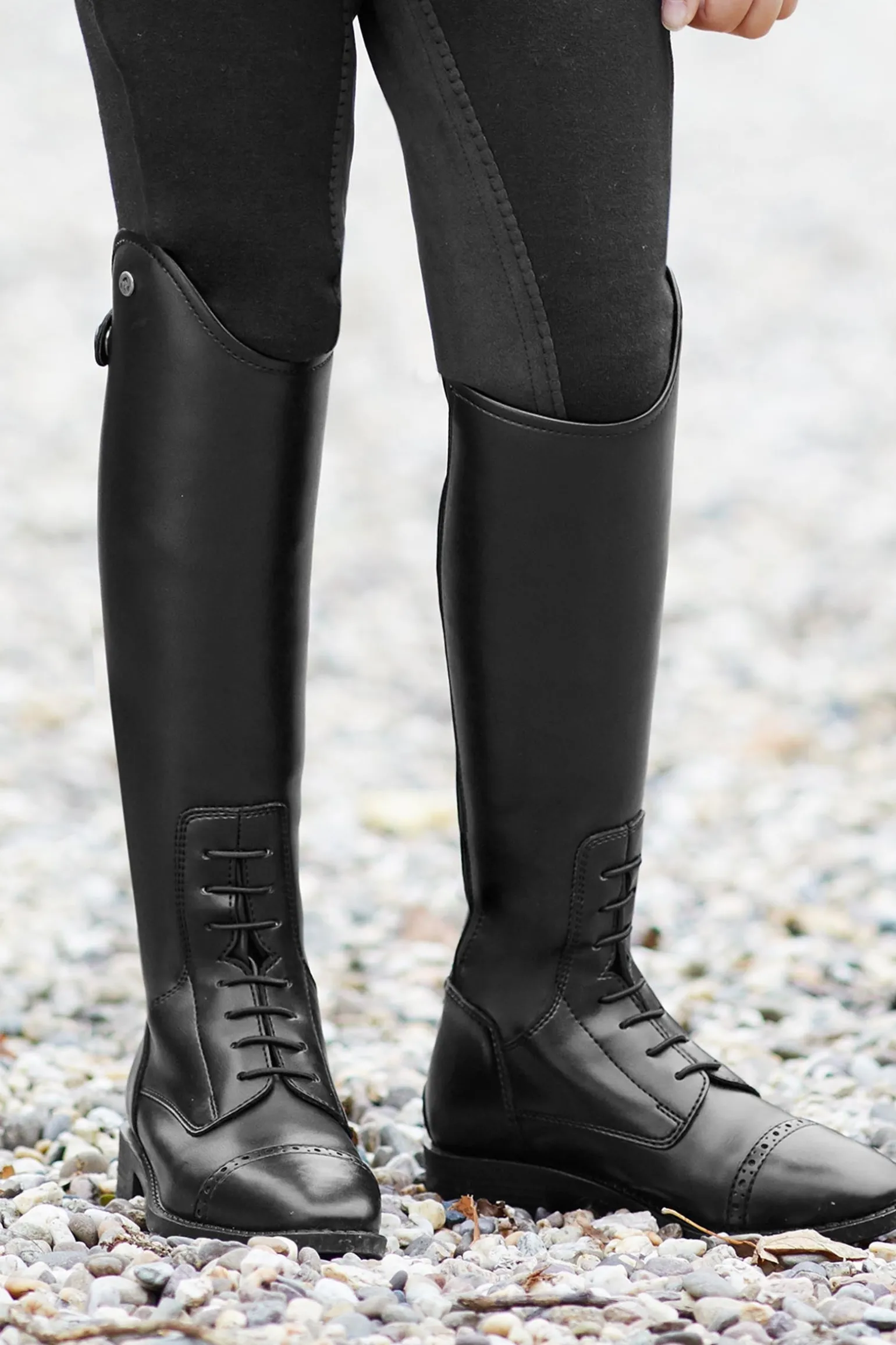 Portland Kinder Reitstiefel, Kurz-Schmal