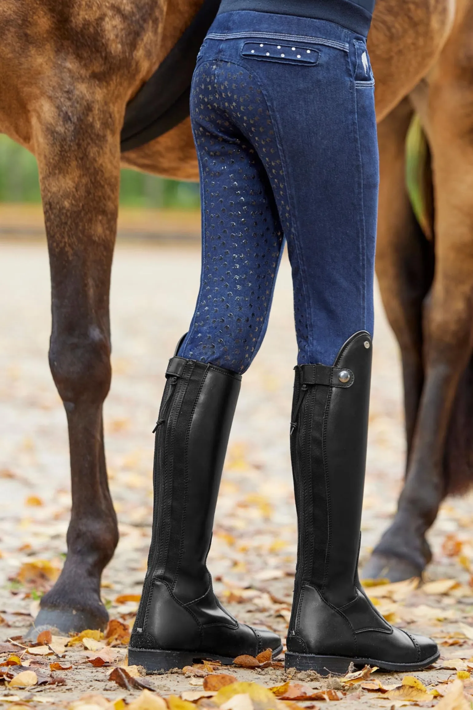 Portland Kinder Reitstiefel, Kurz-Schmal