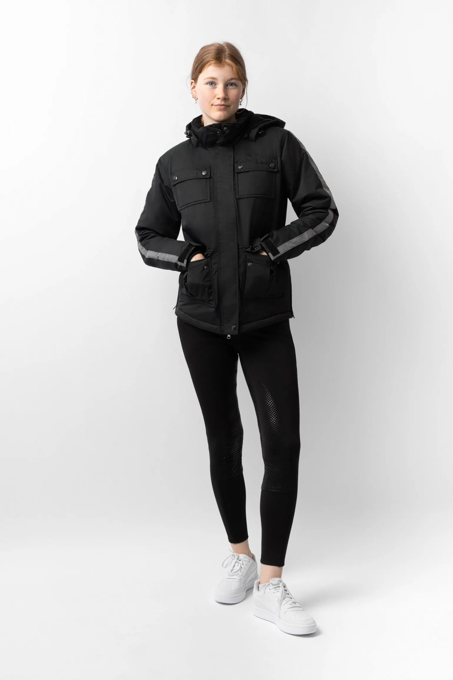 reflektierende Winterreitjacke