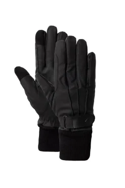 Reithandschuhe aus Kunstleder mit Fleece-Futter