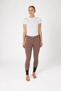 Reithose mit Silikonvollbesatz und Kristall-Taschen