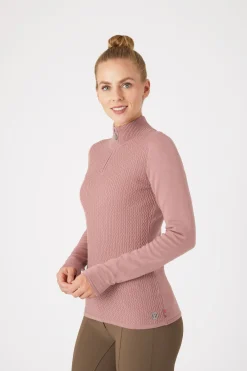 Ruth Damen Strickpullover mit Reißverschluss
