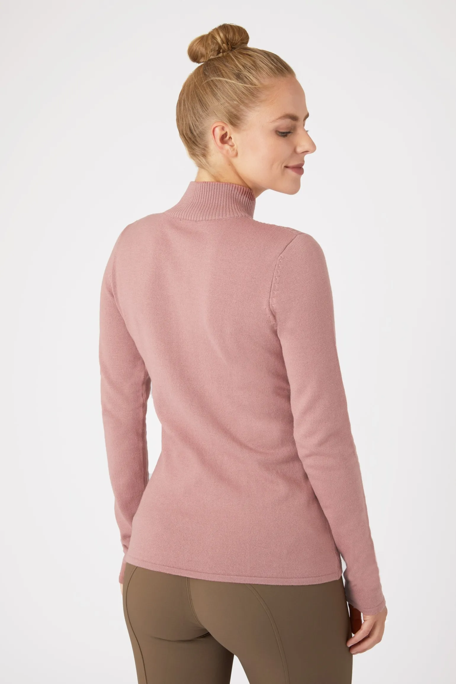 Ruth Damen Strickpullover mit Reißverschluss