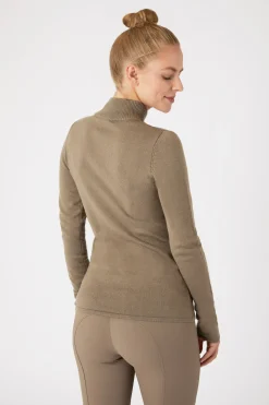 Ruth Damen Strickpullover mit Reißverschluss