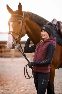 Strickmütze Cavalmelika mit Kunstfell