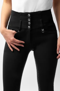 Tara Damen Reithose mit Silikonvollbesatz und hohem Bund