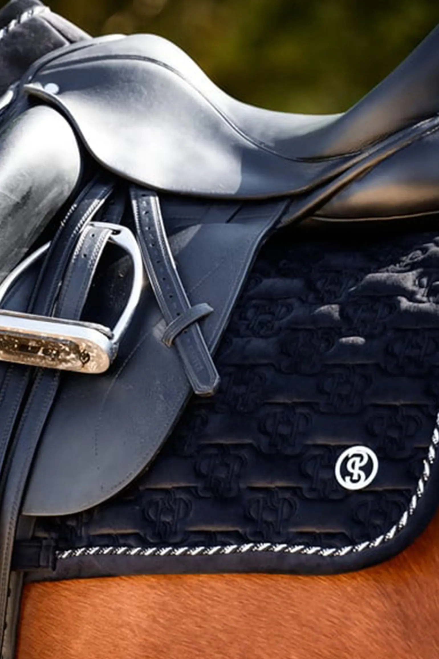 Velvet Monogram Dressur Schabracke