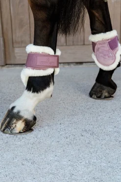 Velvet vegane Lammfell Streichkappen für Jungpferde