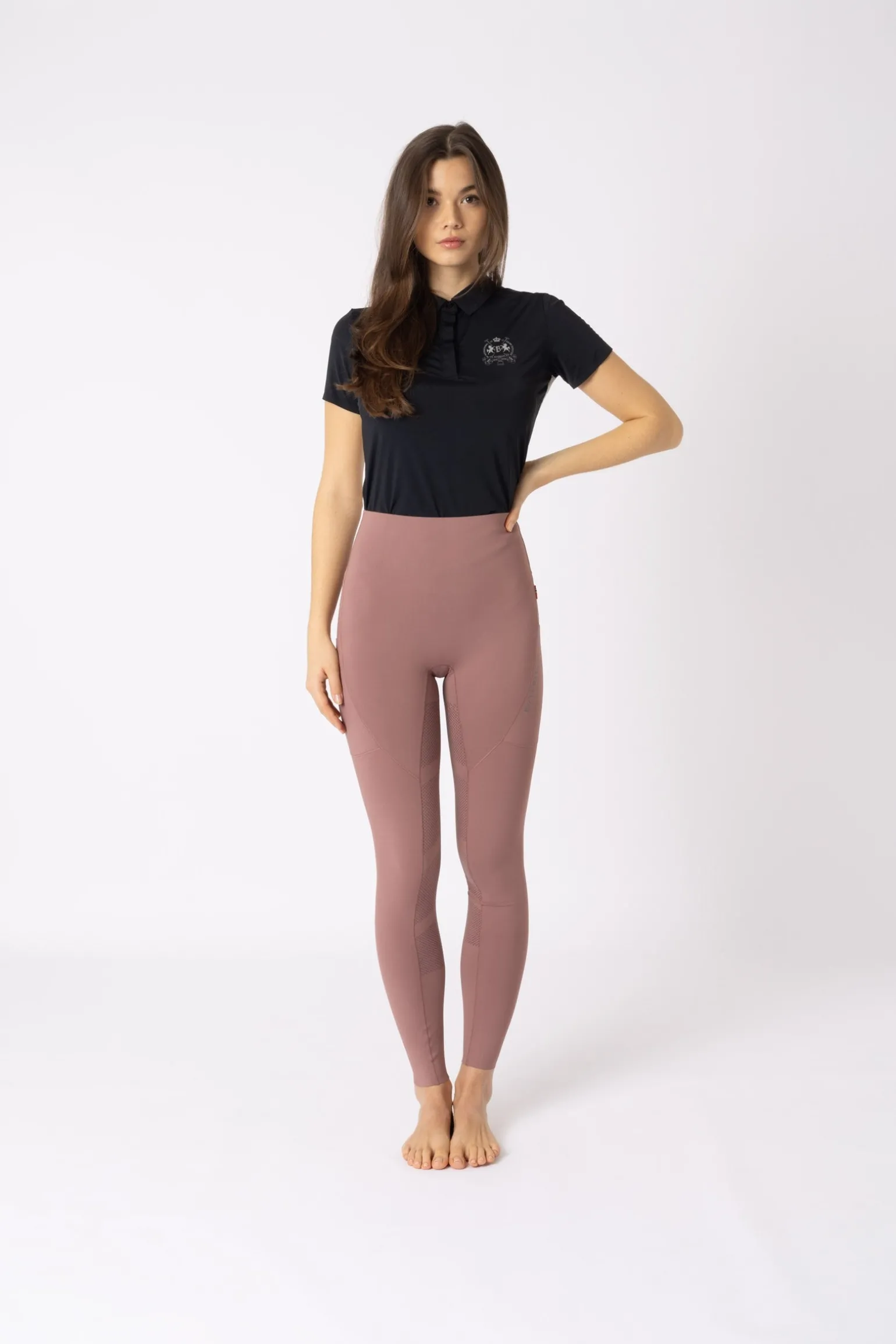 Viktoria Damen Vollbesatzreitleggings mit weniger Nähten