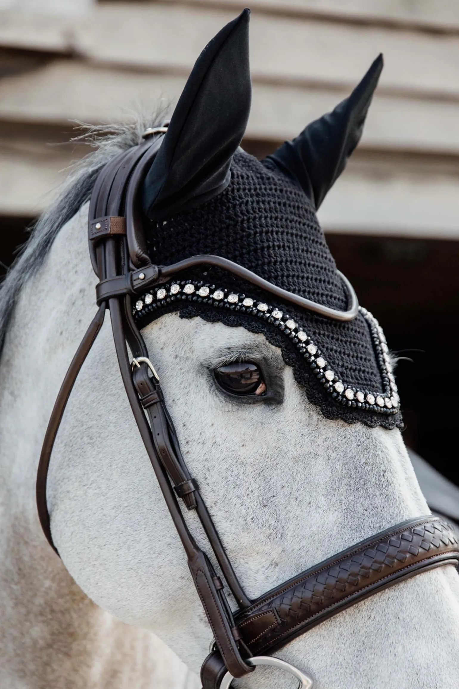 Wellington Steine & Perlen Fliegenhaube